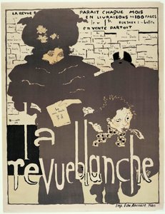 Presseplakat for ""La Revue blanche"". Portræt af Misia Sert (1872-1950) (?). Kunstværk af Pierre Bonnard (1867-1947) af Pierre Bonnard