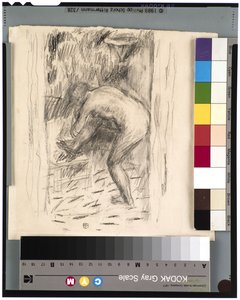 Efter badet, ca. 1924 (grafit) af Pierre Bonnard