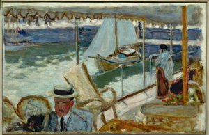 På en yacht af Pierre Bonnard