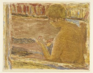 Badende kvinde, ingen dato (litografi) af Pierre Bonnard