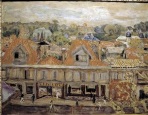 ARCACHON STREET af Pierre Bonnard