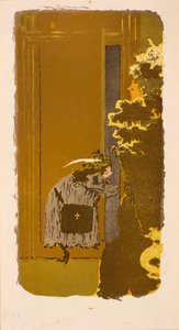 In the Street, 20. århundrede (litografi) af Pierre Bonnard