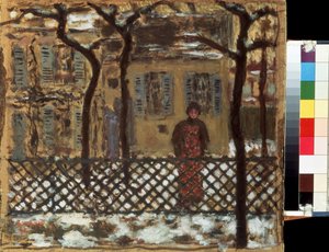 Bag Hegnet. Maleri af Pierre Bonnard (1867-1947) af Pierre Bonnard