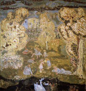 Tidligt forår på landet. 1912 (olie på lærred) af Pierre Bonnard