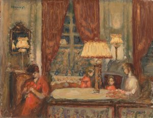 Aften under Lamperne af Pierre Bonnard