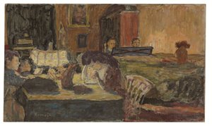 Aften i salonen af Pierre Bonnard