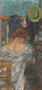 Siddende kvinde, tilbage af Pierre Bonnard