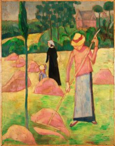 Kvinde med rive af Pierre Bonnard