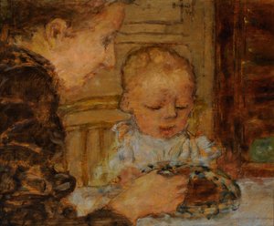 Bedstemor og Barn af Pierre Bonnard