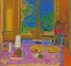 Stor spisestue ud mod haven (Grande salle à manger sur le jardin). 1934-35 af Pierre Bonnard