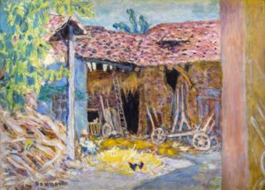 Gården til en gård eller laden af Pierre Bonnard
