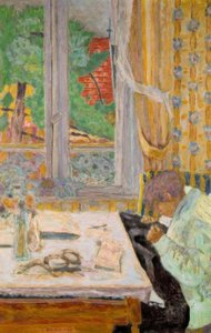 Syerinden, eller Syningen ved vinduet af Pierre Bonnard