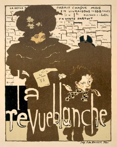 La Revue Blanche, plakat, der reklamerer for det første nummer af det berømte månedsblad, 1894