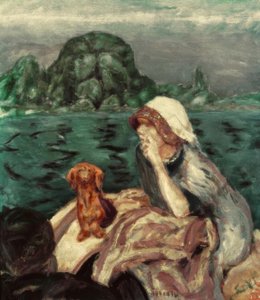 Sejlturen til Vernon. Fru Bonnard af Pierre Bonnard