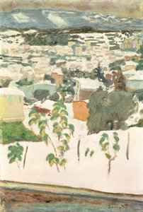 Le Cannet in the Snow, ca. 1927 (olie på lærred) af Pierre Bonnard