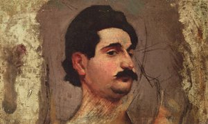 Mand med overskæg, ca. 1887-88 af Pierre Bonnard