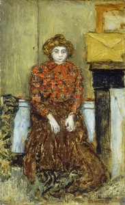 Marthe, ca. 1896 (olie om bord) af Pierre Bonnard