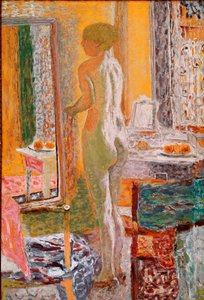 Nøgen foran isen Maleri af Pierre Bonnard (1867-1947) 1933 Dim. 152x102 cm Venedig, Galleria d