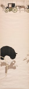 Nursemaids Promenade, Frise af vogne, 1895. af Pierre Bonnard