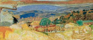 Cannet landskab af Pierre Bonnard