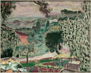 Cannet landskab af Pierre Bonnard
