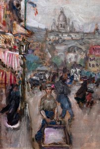 Pariserlandskab eller Les Batignolles, detalje af Pierre Bonnard