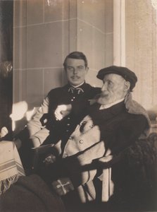 Pierre-Auguste og Jean Renoir, ca. 1916. af Pierre Bonnard