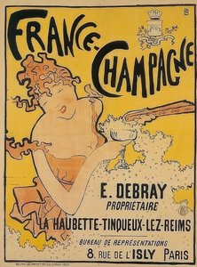 Plakat for Frankrig-Champagne. 1889-1891