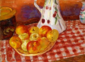 Røde og gule æbler af Pierre Bonnard