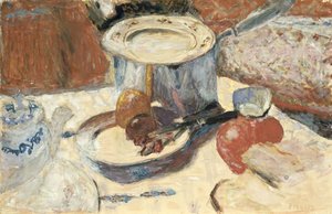 Stilleben med en gryde, 1930 (gouache & wc på papir)