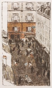 Gadehjørne set fra oven af Pierre Bonnard