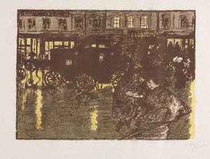 Gade ved Aften i regnen af Pierre Bonnard