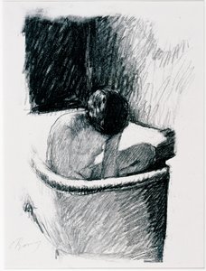 The Bath, ca. 1925 (litho) af Pierre Bonnard