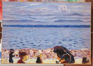 Stranden, Blå Hav, ca. 1930 af Pierre Bonnard