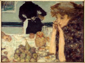 The Breakfast of Misia Portræt af Misia Sert, pianist og uhyggelig for mange kunstnere af Pierre Bonnard