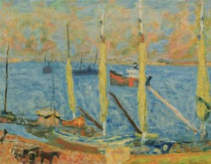 Havnen i St. Tropez, 1930 af Pierre Bonnard
