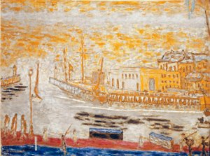 Trouville, der forlader havnen Maleri af Pierre Bonnard (1867-1947) 1938-1945 Mål 77x103 cm Paris, nationalmuseum for moderne kunst af Pierre Bonnard