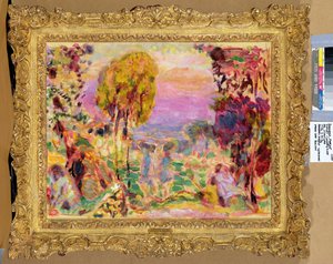 Violet landskab af Pierre Bonnard
