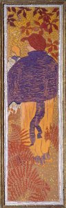 Kvinde ved pelerinen af Pierre Bonnard