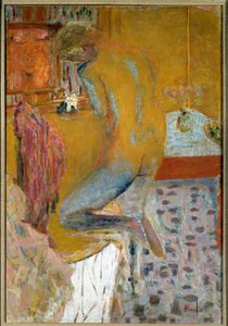 Kvinde har sit toilet af Pierre Bonnard