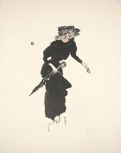 Kvinde med en paraply af Pierre Bonnard