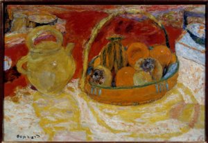 Gult og rødt stilleben. Maleri af Pierre Bonnard (1867-1947) af Pierre Bonnard