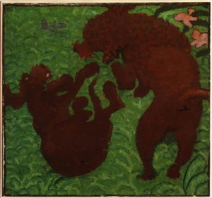 To spillehunde af Pierre Bonnard