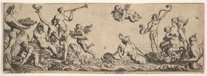 Neptun og Amfitrit, 1615-42. af Pierre Brebiette