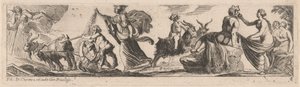 Satyr kører et par geder af Pierre Brebiette