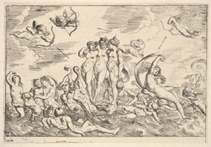 Triumf af Galatea, 1610-42. af Pierre Brebiette