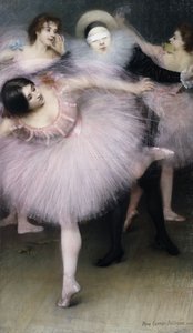 Harlekin dansere; Harlekin med dansere