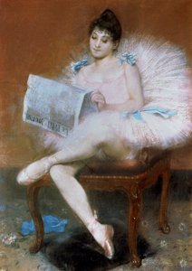 Siddende balletdanser, 1890.