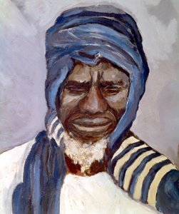 Portræt af Samory Toure, ca. 1870-1890 (maleri) af Pierre Castagnez
