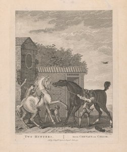 2. To jægere / to jagtheste af Pierre Charles Canot